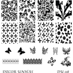 Decor Unhas 08 - Borboletas
