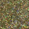Glitter Hexagonal Pequeno Dourado Holográfico