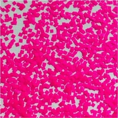 Glitter Quadrado Pink Neon