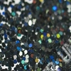 Glitter Hexagonal Pequeno Preto Holográfico