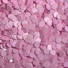 Glitter Redondo Rosa Bebê