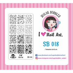 Sugar Bubbles 18 - Folhagens, Rosas, Flores