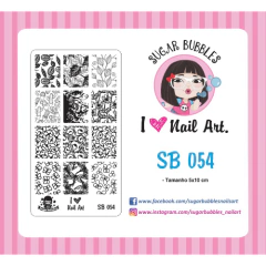 Sugar Bubbles 54 - Flores, Borboletas, Libélula, Folhas
