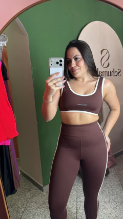 Conjunto de calça bicolor