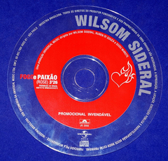 Wilsom Sideral - Fogo E Paixão (rose) - Cd Single 2000 Promo