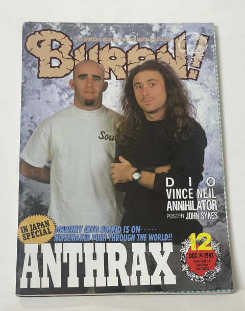 Burrn Magazine Dezembro 1993 Anthrax Angra - comprar online