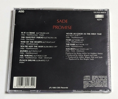 Sade - Promise - Cd 1990 na internet