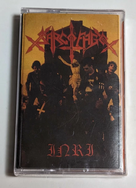 Sarcófago - I.N.R.I. Fita K7 Cassete 2018 USA Lacrada