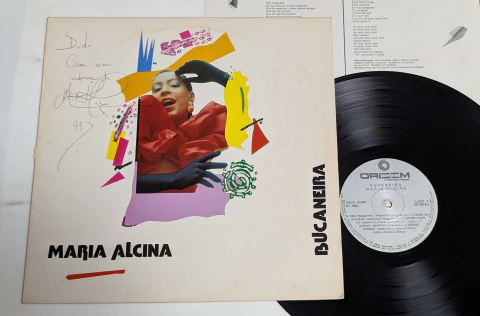 Maria Alcina - Bucaneira Lp 1992 Autografado