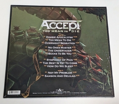 Accept - Too Mean To Die 2 Lps 2021 USA Lacrado - comprar online