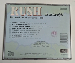 Rush - Fly In The Night - Cd 1992 Itália - Neves Records