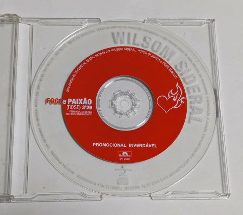 Wilsom Sideral - Fogo E Paixão (rose) - Cd Single 2000 Promo - comprar online