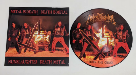 NunSlaughter – Burn The Cross 7" Picture Disc USA 2014 - comprar online