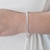 Pulseira Riveira Baguete Prata