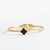Bracelete Trevo + Ponto de Luz Dourado Aço
