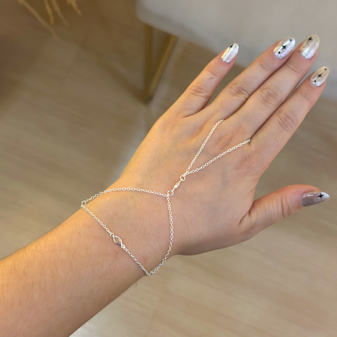 Pulseira de mão - prata925 - comprar online