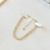 Pulseira Riveira Baguete Dourado na internet