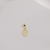 Berloque Oval Personalizado Dourado