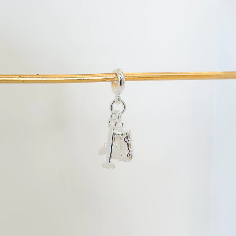 Berloque avião e mala - prata925 - comprar online