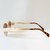 Oculos celine oval marrom com dourado - USE MALLU - SEMI JÓIA 