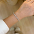 Pulseira riviera 3 pontas - ouro branco - loja online