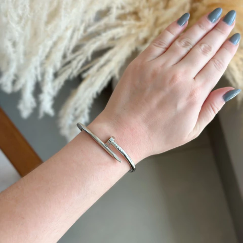 Bracelete prego - aço inoxidavel - comprar online