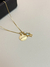 Colar Pingente M Personalizado Dourado 45cm