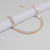 Pulseira Riveira Baguete Dourado