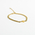 Pulseira Elos Gourmet + Coração Dourado Aço - USE MALLU - SEMI JÓIA 