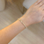 Pulseira Riveira Baguete Dourado - USE MALLU - SEMI JÓIA 