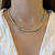 Colar ouro branco e ouro18k - comprar online