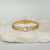 Bracelete elos com trevo branco - aço inoxidável ouro18k na internet