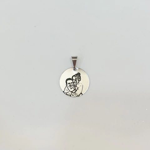 Pingente M Personalizado -aço inoxidavel - comprar online