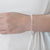 Pulseira Riveira Baguete Prata