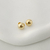 Brinco Meia Esfera Dourado - comprar online