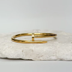 Bracelete Prego Dourado Aço - comprar online