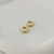 Brinco Argola com Zircônia Dourado