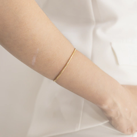 Bracelete Clássico Ajustável - ouro 18k - comprar online