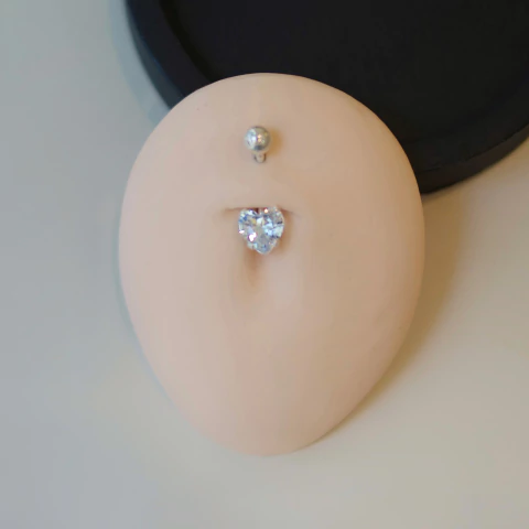 Piercing Umbigo Coração - Prata925 - comprar online