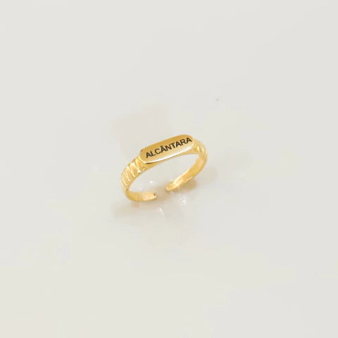 Anel Elegance Ajustável Personalizado- ouro18k - comprar online