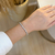 Pulseira riviera 3 pontas - ouro branco - USE MALLU - SEMI JÓIA 