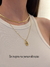 Colar Oval Personalizado Dourado 45cm
