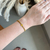 Pulseira Elos Gourmet + Coração Dourado Aço - comprar online