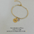 Pulseira Aro Personalizada Dourada - loja online