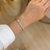 Bracelete cravejado geometrico aberto - ouro branco - USE MALLU - SEMI JÓIA 