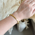 Bracelete liso - aço inoxidável dourado - comprar online