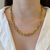 Colar elos tiff - aço inoxidavel ouro18k