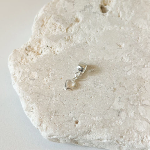 Berloque coração neutro - prata925 - comprar online