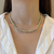 Colar ouro branco e ouro18k na internet