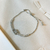 Pulseira fivela cravejada ajustavel - ouro branco na internet